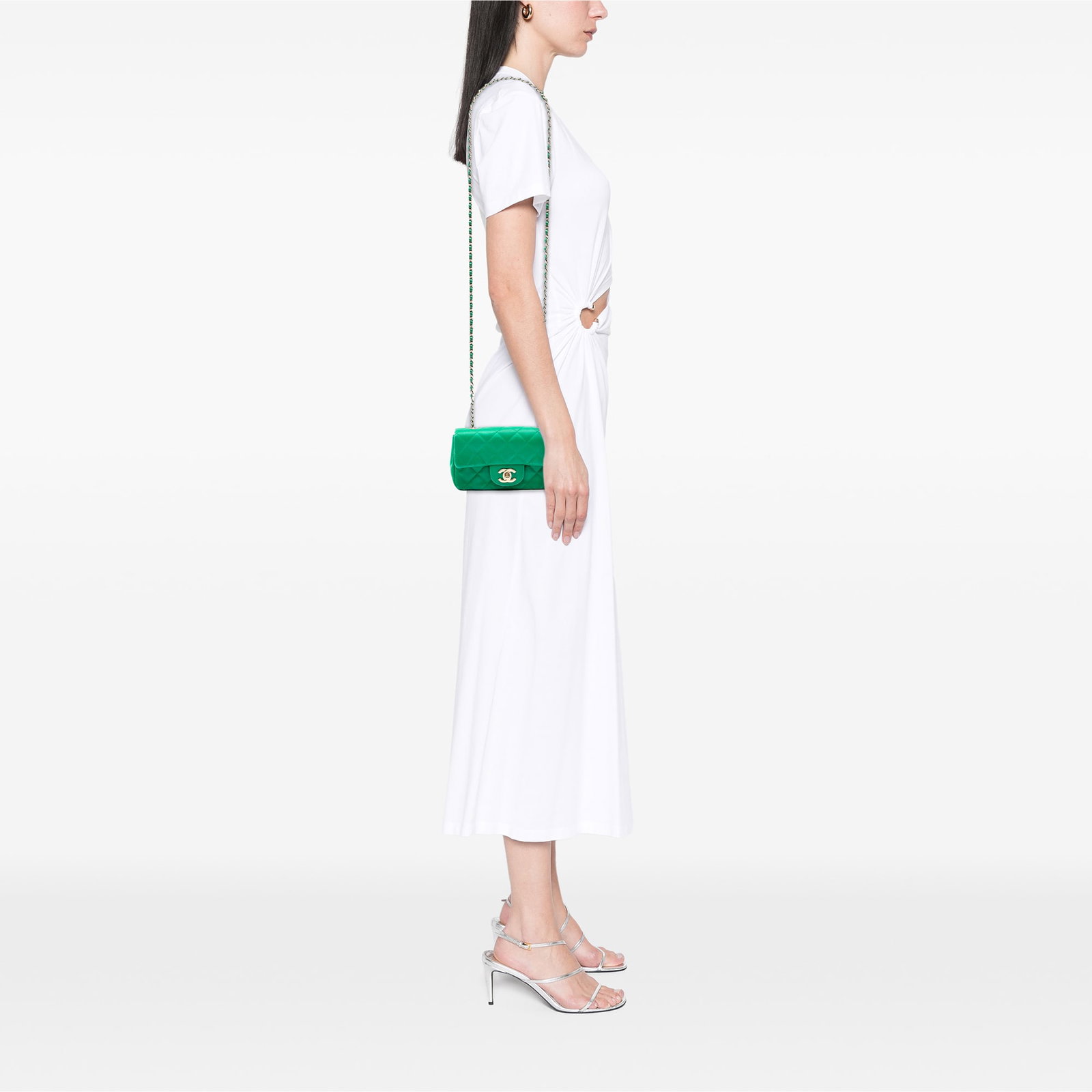 Chanel Extra Mini Rectangular Satin Flap Bag - 7