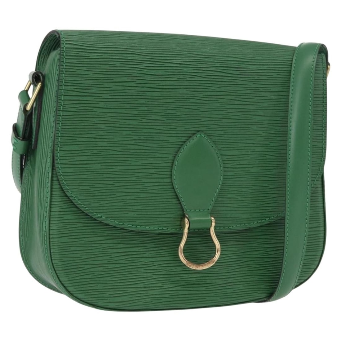 Louis Vuitton Saint Cloud GM Green Epi Leather Shoulder Bag M52194: Louis Vuitton Saint Cloud GM Green Epi Leather Shoulder Bag M52194 Louis Vuitton Epi Saint Cloud GM shoulder bag in green Epi leather, made in France. This women's bag features a shoulder strap with a