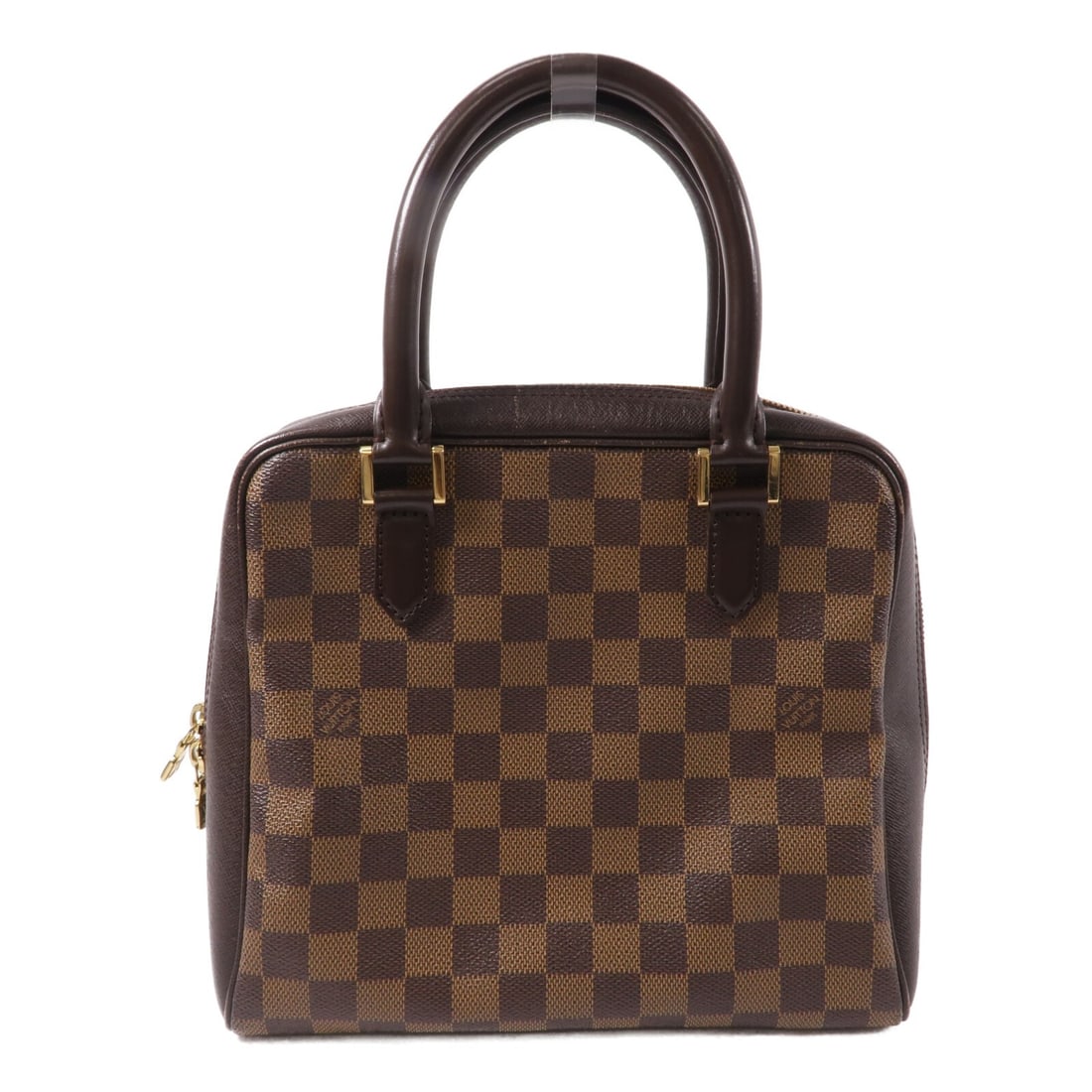 Louis Vuitton Brera N51150 Damier Ebene Brown Handbag: Louis Vuitton Brera N51150 Damier Ebene Brown Handbag Louis Vuitton Brera handbag in Damier Ebene brown PVC coated canvas. This women's handbag features a structured silhouette with an interior zip po