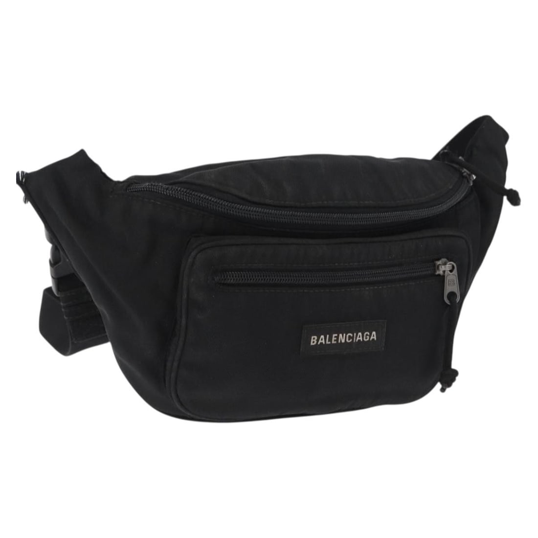 Balenciaga Canvas Black Crossbody Bag Model 482389 Italy: Balenciaga Canvas Black Crossbody Bag Model 482389 Italy This Balenciaga body bag features a black canvas exterior with a practical design, suitable for everyday use. The bag has a main compartment an