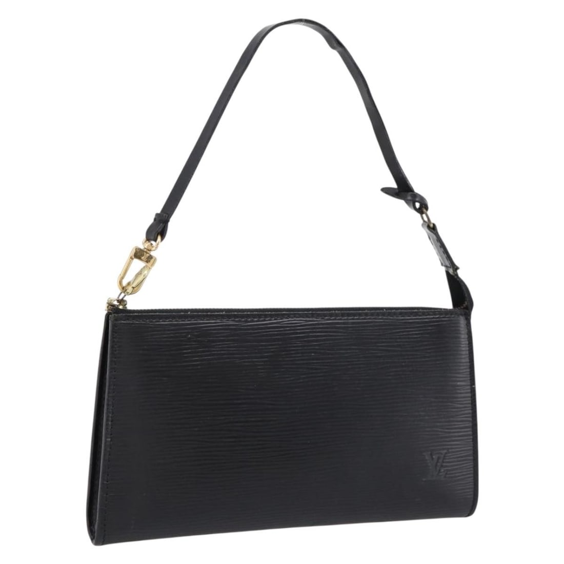 Louis Vuitton M52982 Epi Leather Accessory Pouch Black France: Louis Vuitton M52982 Epi Leather Accessory Pouch Black France Louis Vuitton Epi Pochette Accessoires accessory pouch in black Epi leather. This women's pouch was made in France and is offered as the i