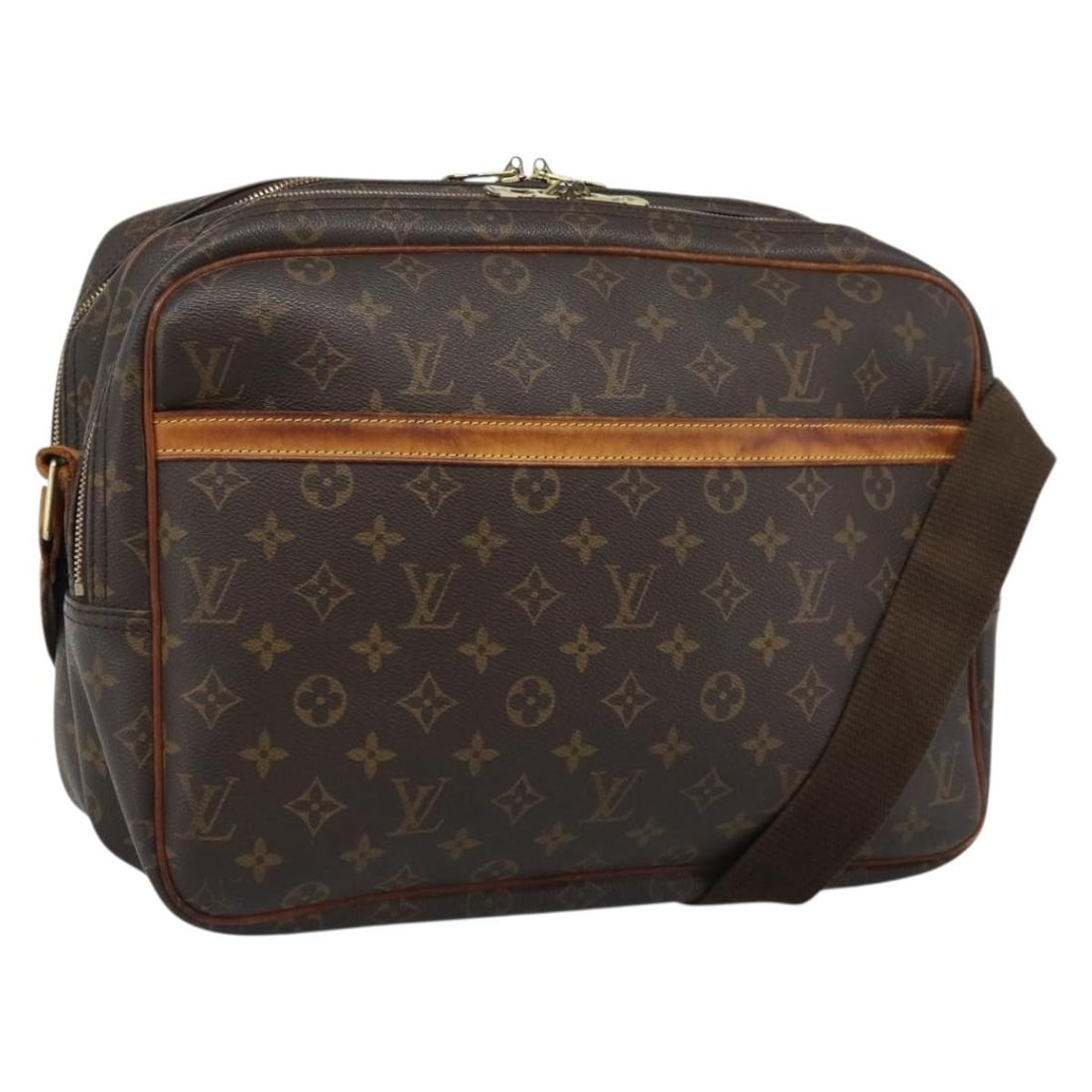 Louis Vuitton M45252 Reporter GM Monogram Canvas Shoulder Bag: Louis Vuitton M45252 Reporter GM Monogram Canvas Shoulder Bag Authentic Louis Vuitton Reporter GM shoulder bag in Monogram canvas. This women's bag was made in France and includes an adjustable should