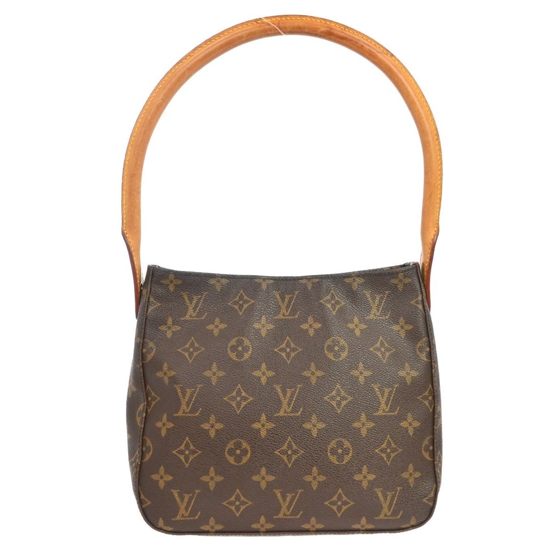 Louis Vuitton Looping Brown Monogram Canvas Handbag: Louis Vuitton Looping Brown Monogram Canvas Handbag Louis Vuitton Looping handbag in brown monogram canvas. Made in France, this women's bag is presented in good condition with visible wear consistent