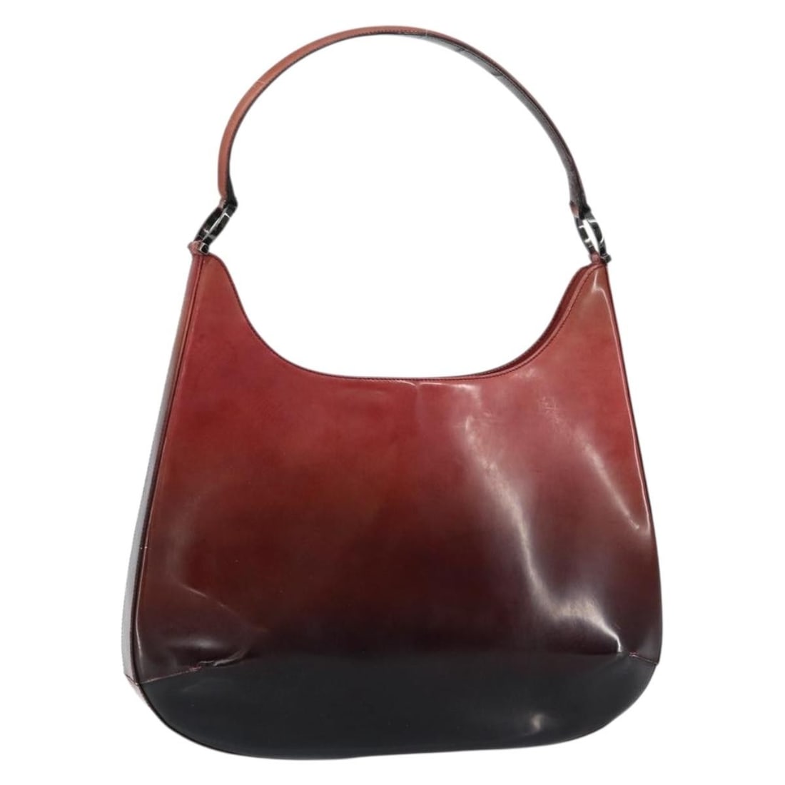 Salvatore Ferragamo red patent leather Gancini shoulder bag silver accents: Salvatore Ferragamo red patent leather Gancini shoulder bag silver accents This Salvatore Ferragamo Gancini shoulder bag is crafted from red patent leather with silver-tone accents. Made in Italy, it 