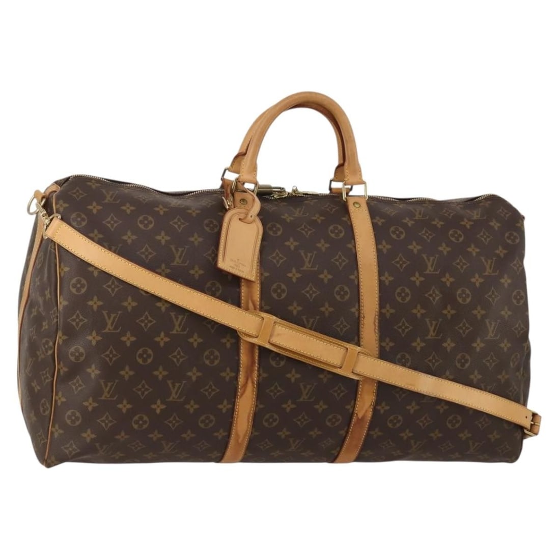 Louis Vuitton M41412 Keepall Bandouliere 60 Monogram Boston Bag: Louis Vuitton M41412 Keepall Bandouliere 60 Monogram Boston Bag Louis Vuitton Keepall Bandouliere 60 Boston bag in Monogram canvas, model M41412, made in France. This travel bag includes a padlock, on