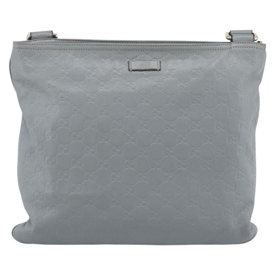 Gucci Zip Top Messenger Gray Canvas Crossbody Bag: Gucci Zip Top Messenger Gray Canvas Crossbody Bag Gucci Zip Top Messenger in a unisex design, made with gray canvas and leather trim. This messenger bag measures 35 cm x 30 cm x 1 cm and was made in I