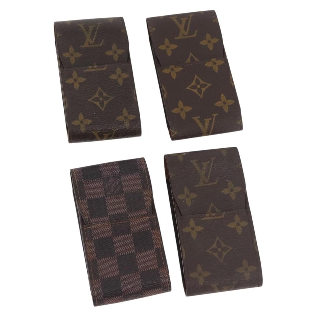 Louis Vuitton Monogram Canvas Cigarette Case Women France: Louis Vuitton Monogram Canvas Cigarette Case Women France Pre-owned Louis Vuitton cigarette case in Monogram canvas. This heavily used piece shows visible wear throughout, including loss of shape, rub