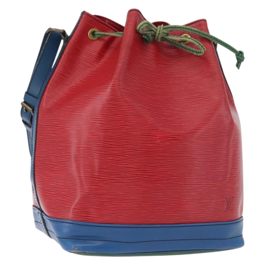 Louis Vuitton M44084 Epi Noe Shoulder Bag Red Blue: Louis Vuitton M44084 Epi Noe Shoulder Bag Red Blue Louis Vuitton Epi Noe shoulder bag in a tricolor red and blue colorway. This women's shoulder bag is made in France from Epi leather and includes onl
