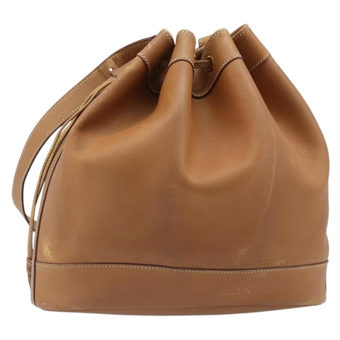 Hermes Market GM Leather Shoulder Bag Brown Gold (1 of 18)