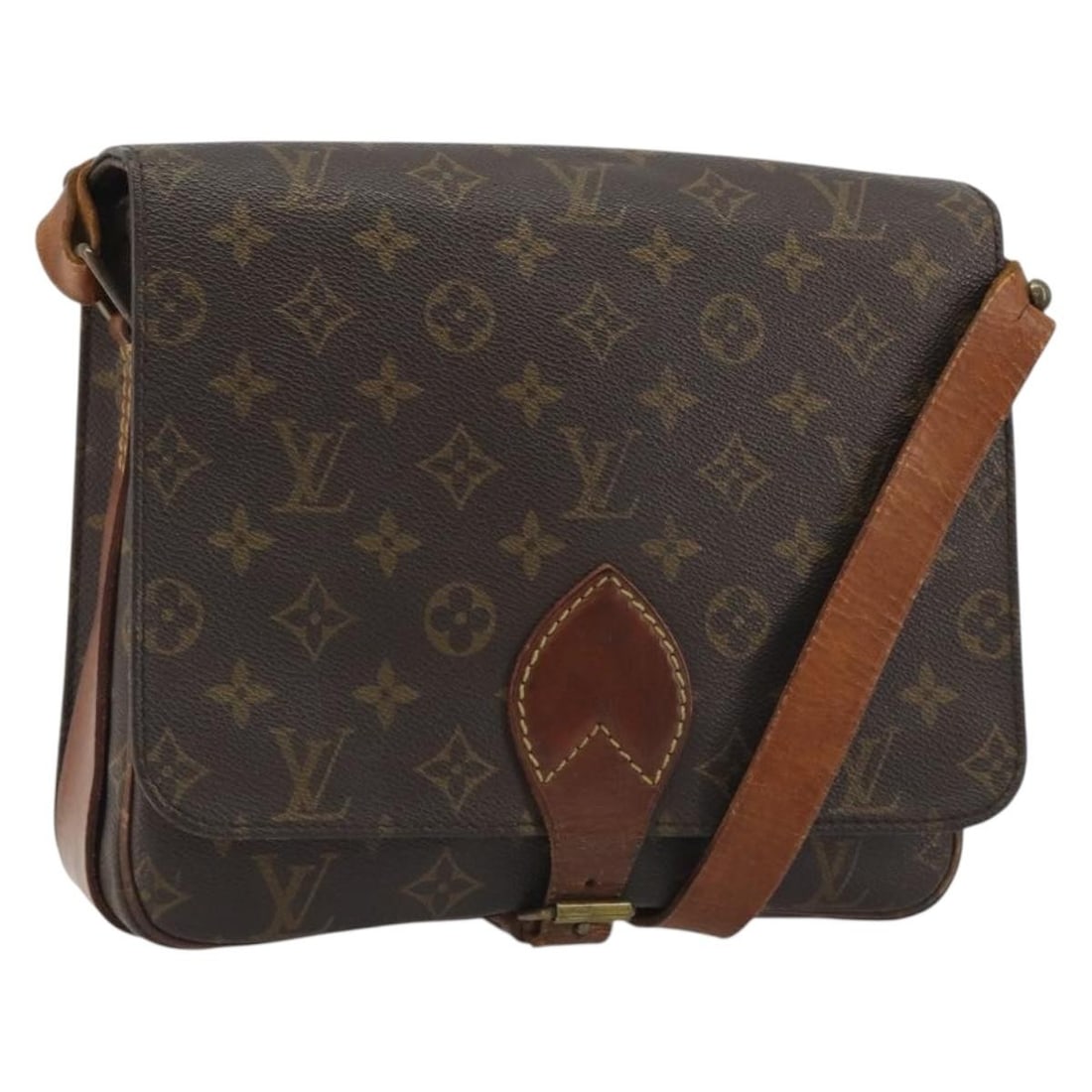 Louis Vuitton M51252 Cartouchiere GM Monogram Canvas Shoulder Bag: Louis Vuitton M51252 Cartouchiere GM Monogram Canvas Shoulder Bag Louis Vuitton Cartouchiere GM shoulder bag in Monogram canvas, made in France. This women's bag includes an adjustable shoulder strap 