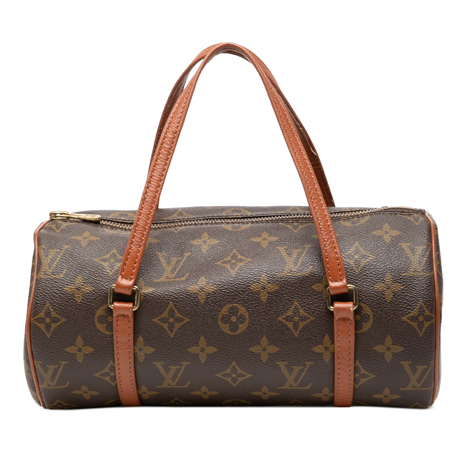 Louis Vuitton Papillon 26 Monogram Canvas Handbag: Louis Vuitton Papillon 26 Monogram Canvas Handbag Louis Vuitton Monogram Papillon 26 handbag crafted with a monogram canvas body, flat leather handles, and a top zip closure. Made in France, this brow