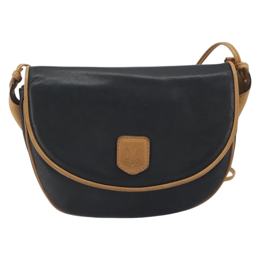 Celine Vintage black leather shoulder bag made in Italy: Celine Vintage black leather shoulder bag made in Italy Vintage Celine leather bag in black with a compact silhouette and shoulder strap. Made in Italy, this women's bag is presented in good condition