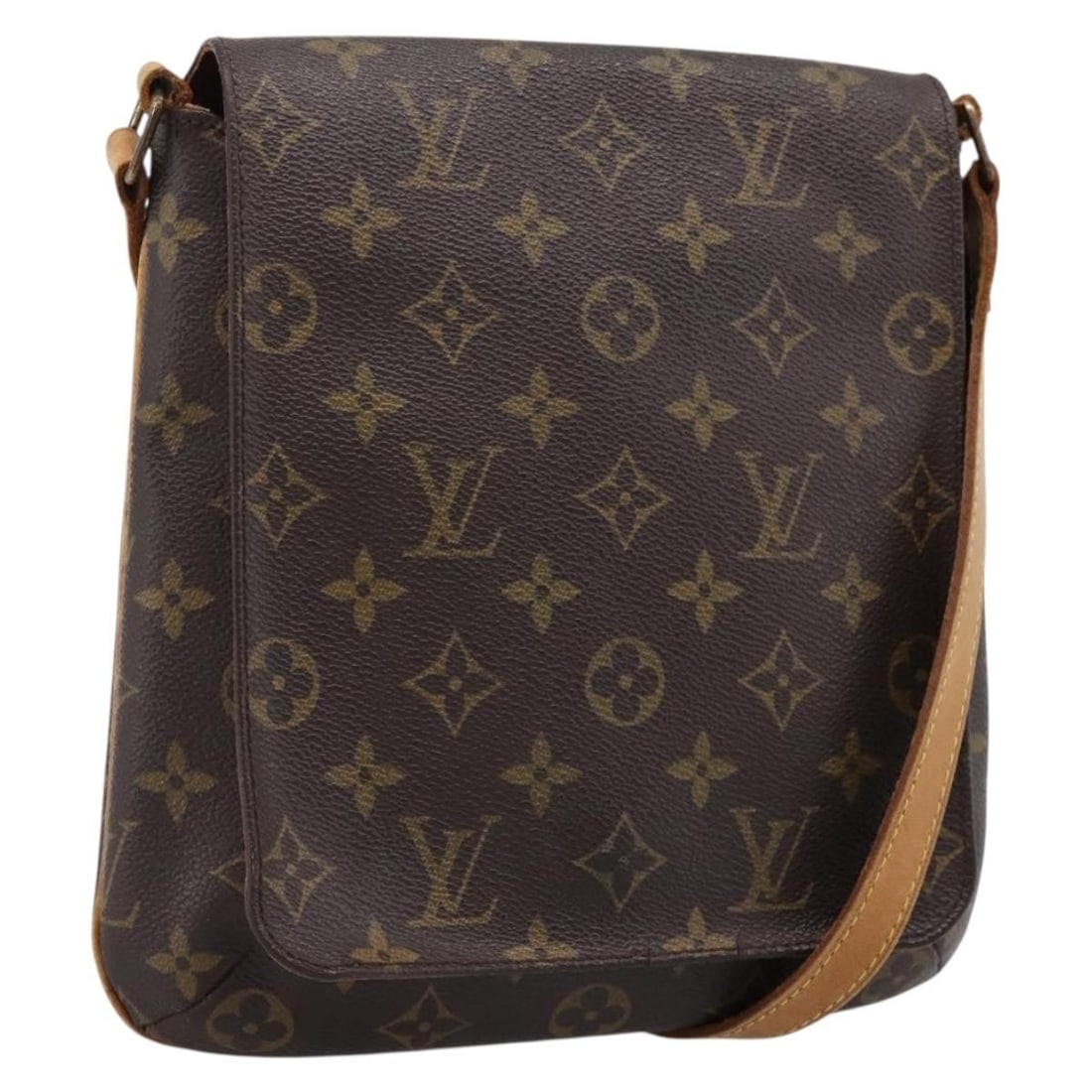 Louis Vuitton M51387 Musette Salsa Monogram Canvas Shoulder Bag: Louis Vuitton M51387 Musette Salsa Monogram Canvas Shoulder Bag Louis Vuitton Musette Salsa Long Shoulder Bag in Monogram canvas. This women's shoulder bag is made in Spain and features an adjustable 