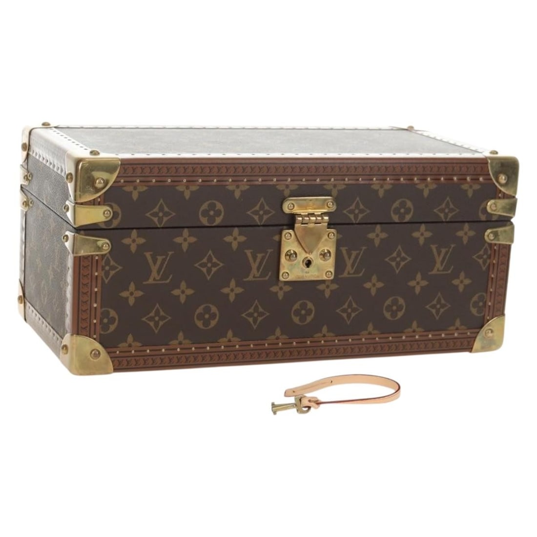 Louis Vuitton M20209 Monogram Canvas Jewelry Box with Dust Bag and 2 Keys (1 of 18)