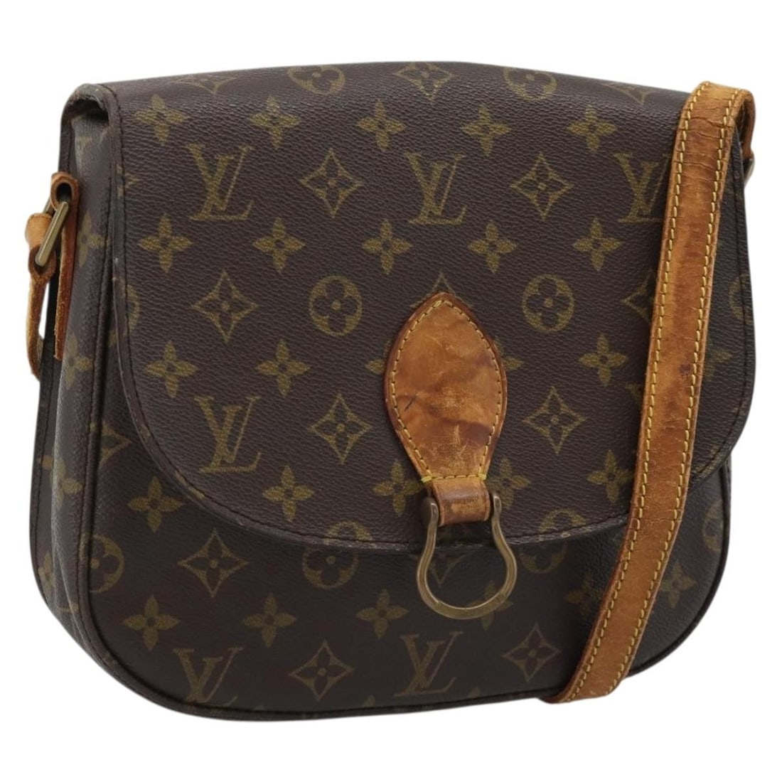 Louis Vuitton M51242 Saint Cloud GM Monogram Canvas Shoulder Bag: Louis Vuitton M51242 Saint Cloud GM Monogram Canvas Shoulder Bag Louis Vuitton Saint Cloud GM shoulder bag in Monogram canvas, model M51242, made in France. This women's bag is sold as the item only; 