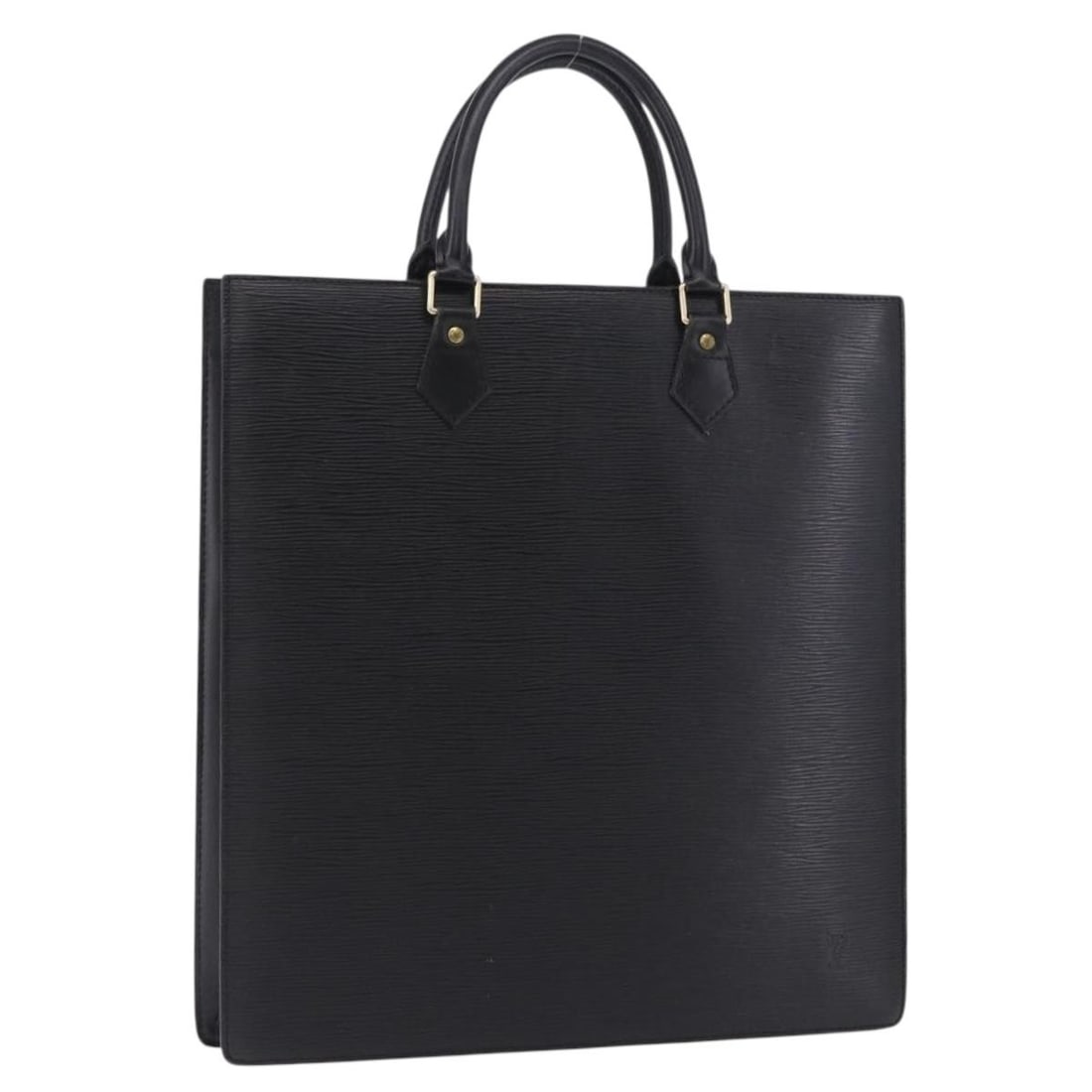 Louis Vuitton M59082 Sac Plat Epi Leather Tote Black: Louis Vuitton M59082 Sac Plat Epi Leather Tote Black Louis Vuitton Sac Plat handbag in black Epi leather. This women's bag shows heavy use, including rubbing, sun burn, sticky and peeling interior are