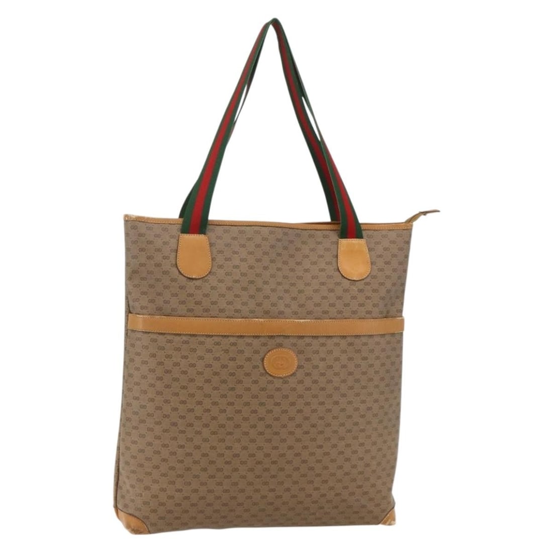 Gucci Sherry Line Tote Bag Micro GG Supreme PVC Beige Gold 002 39 0163: Gucci Sherry Line Tote Bag Micro GG Supreme PVC Beige Gold 002 39 0163 Authentic Gucci Micro GG Supreme Web Sherry Line tote bag in beige with gold-tone coloring. This women's tote is made in Italy an
