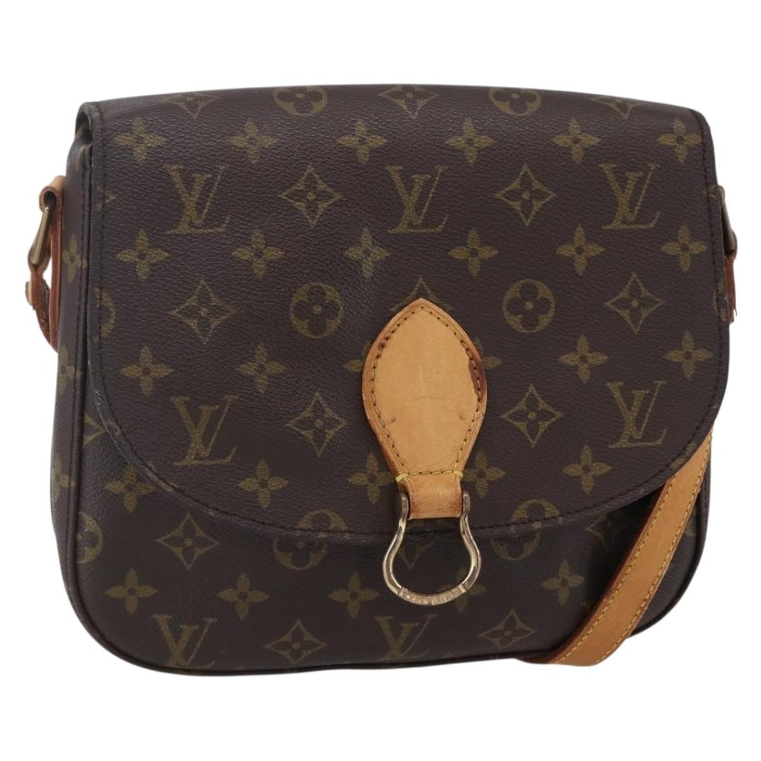 Louis Vuitton M51242 Saint Cloud GM Monogram Canvas Shoulder Bag: Louis Vuitton M51242 Saint Cloud GM Monogram Canvas Shoulder Bag Authentic Louis Vuitton Saint Cloud GM shoulder bag in Monogram canvas, model M51242, made in France. This women's shoulder bag shows h