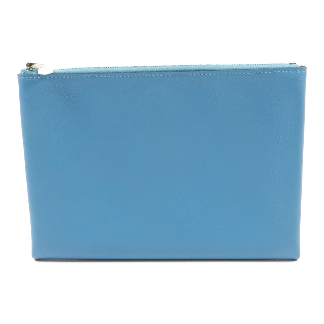 Hermes Atout 20 Evercolor Calfskin Pouch Bleu du Nord Braise PHW (1 of 14)