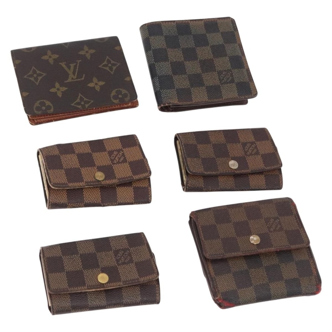 Set of 6 Louis Vuitton Monogram Canvas Women's Wallets France: Set of 6 Louis Vuitton Monogram Canvas Women's Wallets France Set of 6 Louis Vuitton wallets in Monogram canvas, made in France. This bundle includes only the items shown in the photos; item box and d