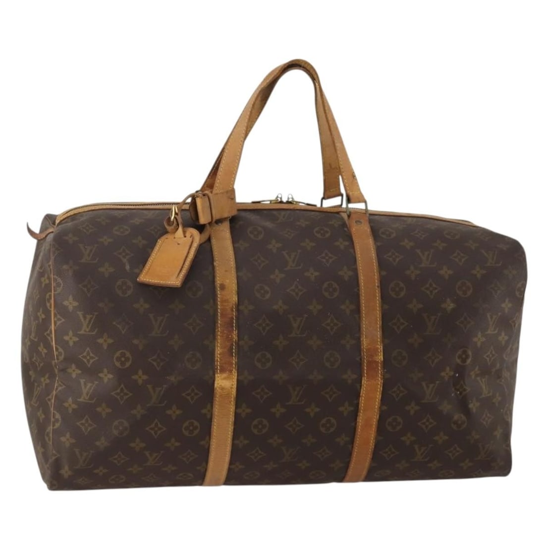 Louis Vuitton M41622 Sac Souple 55 Monogram Canvas Boston Bag: Louis Vuitton M41622 Sac Souple 55 Monogram Canvas Boston Bag Louis Vuitton Sac Souple 55 Boston bag in Monogram canvas. This women's travel bag is made in France and comes only with the item shown; b