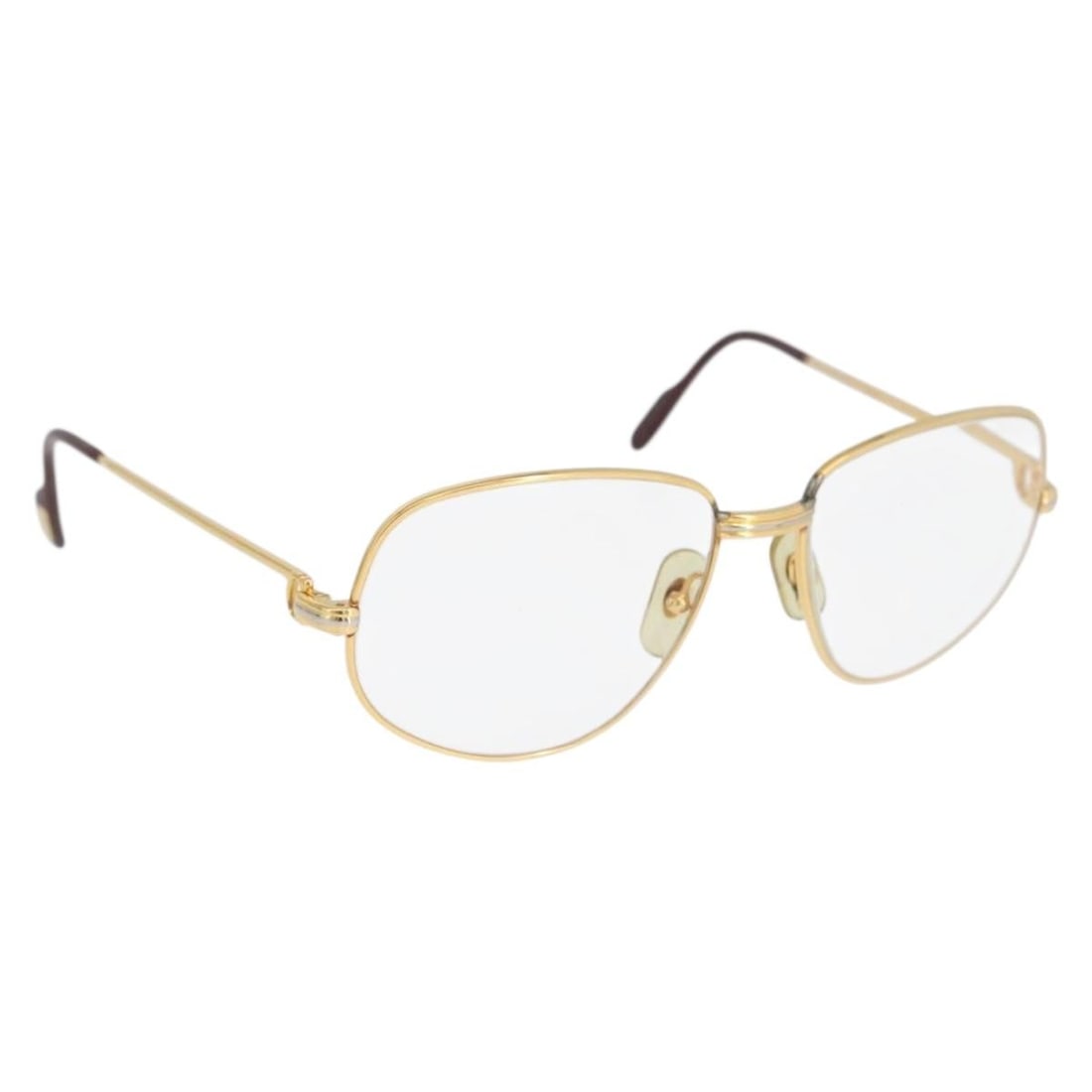 Cartier Trinity Metal Eyeglasses Gold Tone France (1 of 15)