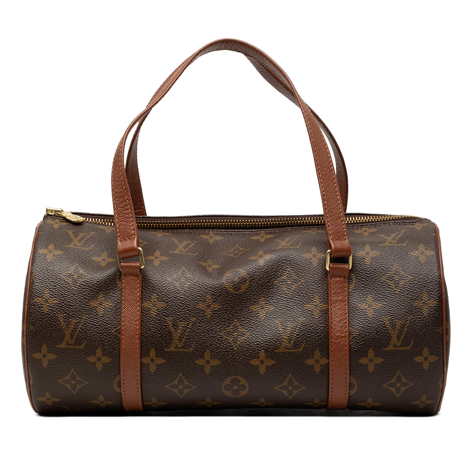 Louis Vuitton Papillon 30 Monogram Canvas Handbag: Louis Vuitton Papillon 30 Monogram Canvas Handbag Louis Vuitton Monogram Papillon 30 bag with a monogram canvas body, flat leather handles, and a top zip closure. Made in France. Condition is B+ with 