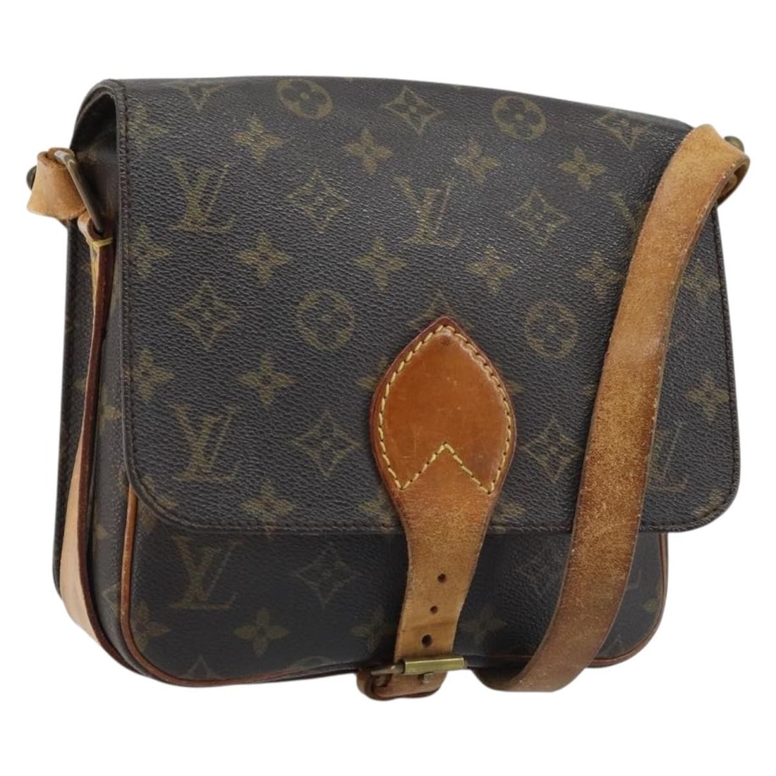 Louis Vuitton Cartouchiere MM Monogram Canvas Shoulder Bag M51253 France: Louis Vuitton Cartouchiere MM Monogram Canvas Shoulder Bag M51253 France This Louis Vuitton Cartouchiere MM shoulder bag features the iconic Monogram Canvas and is designed for women. Made in France, 