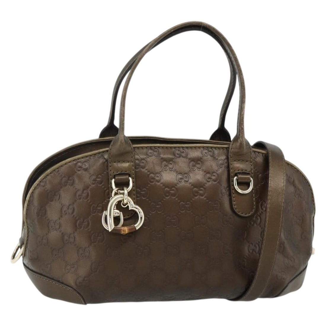 Gucci 269955 Guccissima 2way handbag brown leather GG canvas: Gucci 269955 Guccissima 2way handbag brown leather GG canvas Gucci Guccissima 2-way handbag in brown GG canvas and leather with gold-tone accents. This women's bag includes a shoulder strap and can be