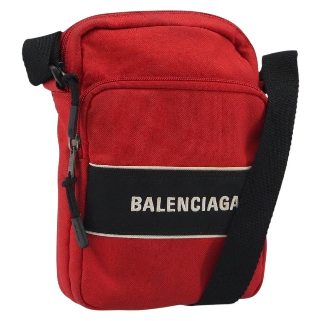 Balenciaga 638657 Red Nylon Shoulder Messenger Bag (1 of 18)