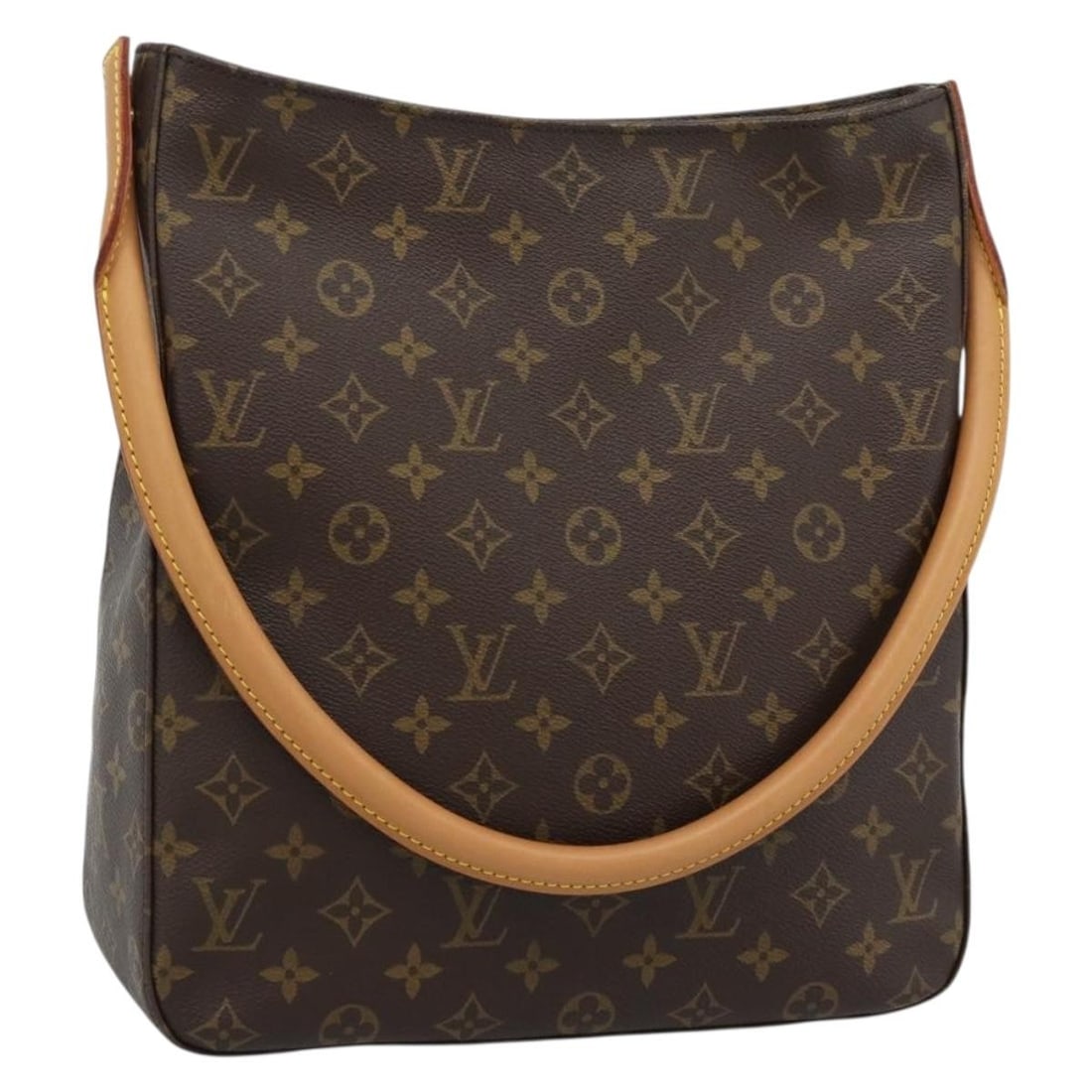 Louis Vuitton M51145 Looping GM Monogram Canvas Shoulder Bag: Louis Vuitton M51145 Looping GM Monogram Canvas Shoulder Bag Louis Vuitton Monogram Looping GM shoulder bag in Monogram Canvas, made in France. This women's shoulder bag comes with a dust bag and feat