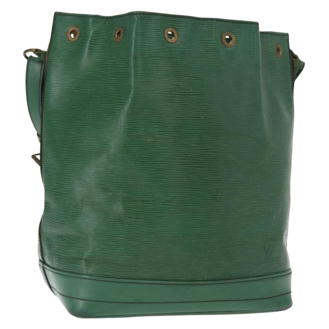 Louis Vuitton Noe Green Epi Leather Shoulder Bag M44004 France: Louis Vuitton Noe Green Epi Leather Shoulder Bag M44004 France This is a Louis Vuitton Epi Noe shoulder bag in green, crafted from Epi leather. The bag features a spacious main compartment and an adju