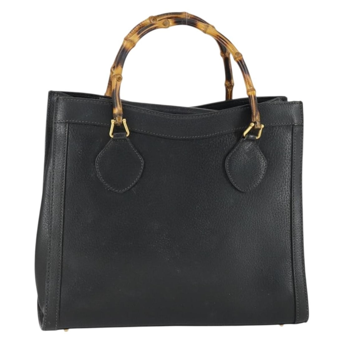 Black Leather Bamboo Handle Gucci Handbag Model 002 123 0260 for Women (1 of 18)