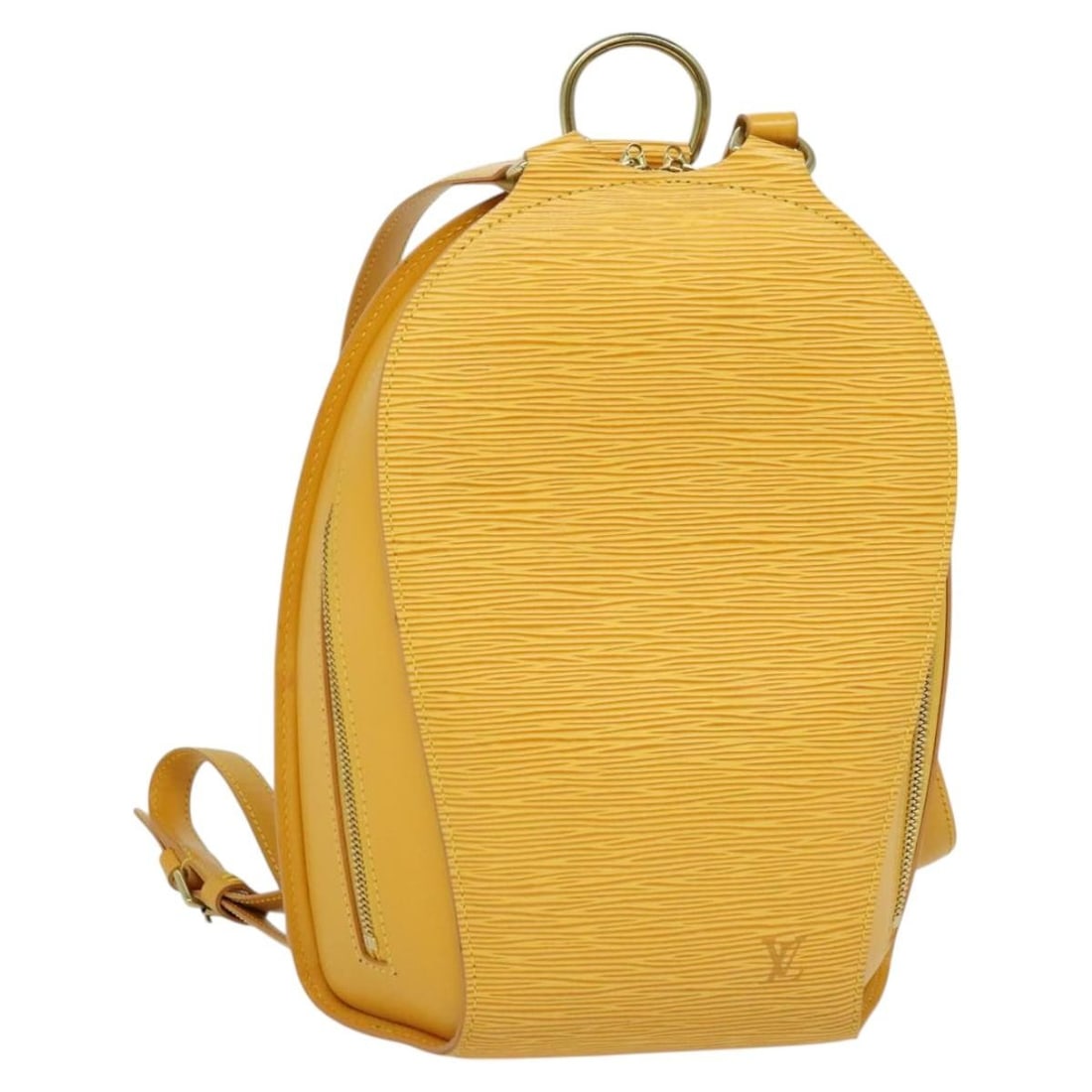 Louis Vuitton M52239 Mabillon Epi Leather Backpack Yellow: Louis Vuitton M52239 Mabillon Epi Leather Backpack Yellow Louis Vuitton Mabillon backpack in yellow Epi leather. This women's backpack was made in France and includes the bag only; item box and dust b