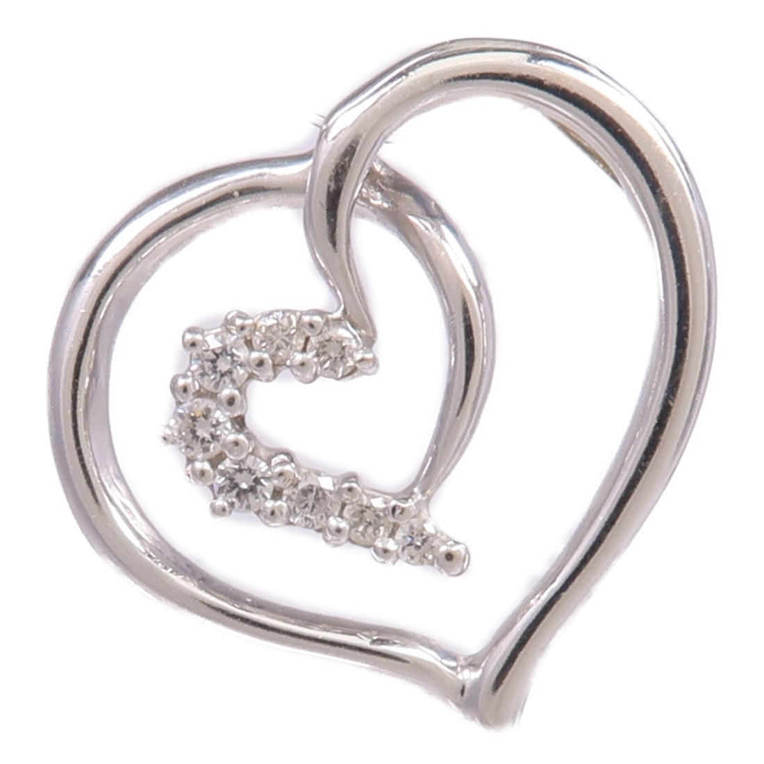 18K White Gold Diamond Pendant Top for Women (1 of 7)