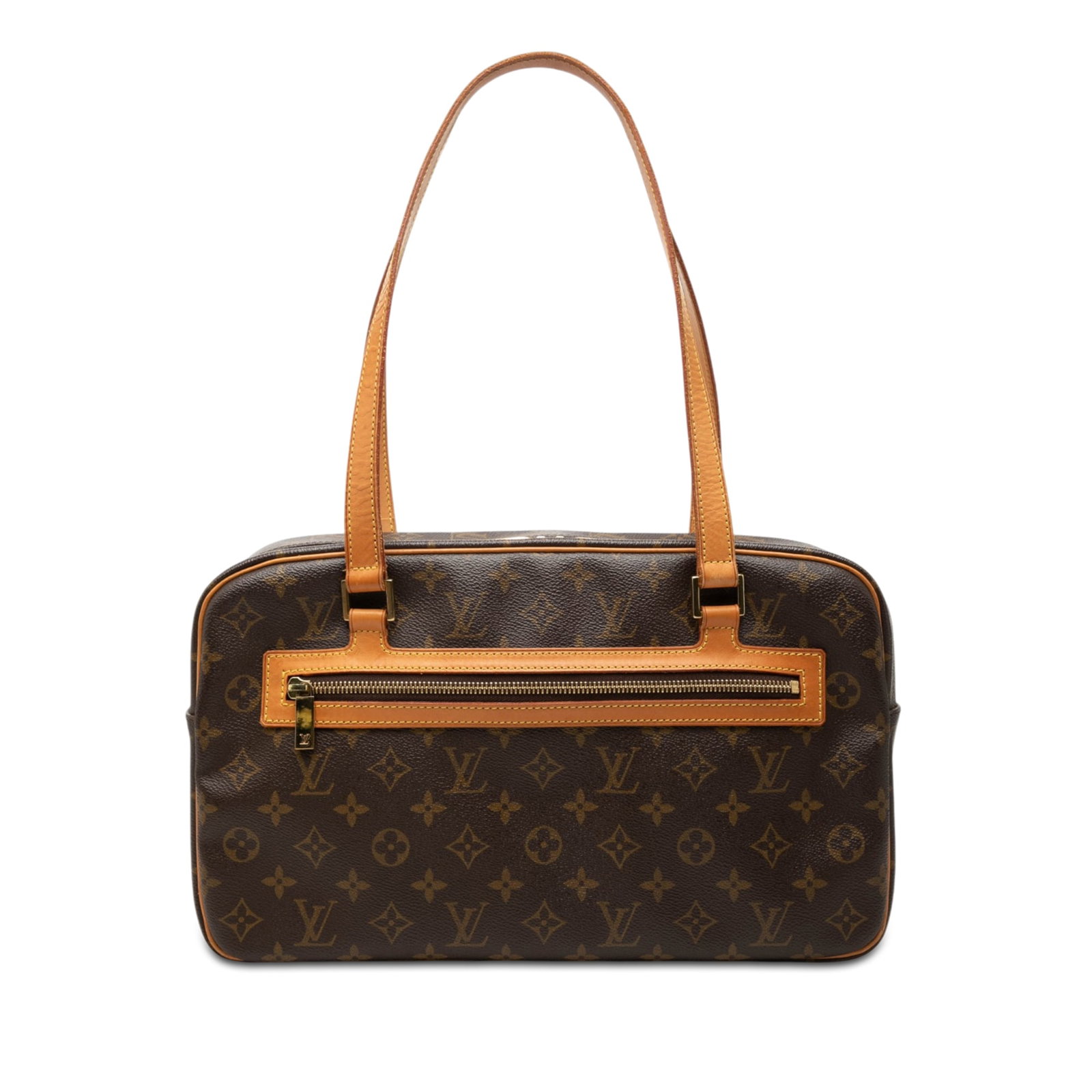 Louis Vuitton Cite GM Monogram Shoulder Bag Brown Canvas: Louis Vuitton Cite GM Monogram Shoulder Bag Brown Canvas Louis Vuitton Monogram Cite GM shoulder bag with a monogram canvas body, flat vachetta leather shoulder straps, top zip closure, exterior front
