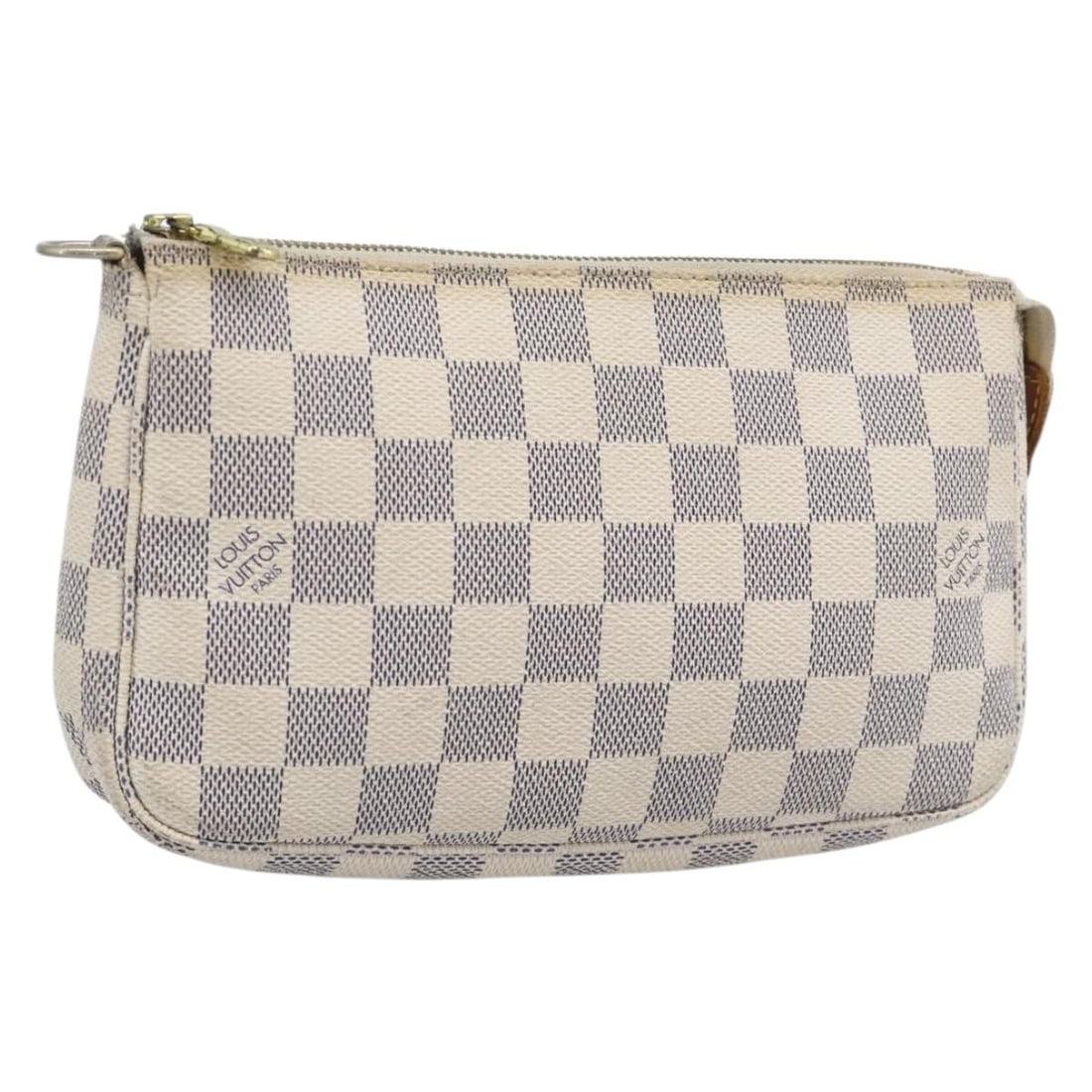 Louis Vuitton N51986 Pochette Accessoires Damier Azur Canvas Pouch: Louis Vuitton N51986 Pochette Accessoires Damier Azur Canvas Pouch Louis Vuitton Damier Azur Pochette Accessoires pouch in Damier Azur canvas. This women's pouch is made in Spain and is offered withou