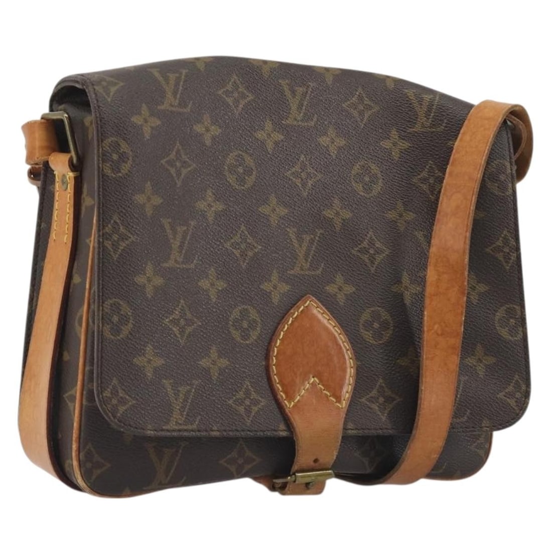 Louis Vuitton M51252 Cartouchiere GM Monogram Canvas Shoulder Purse: Louis Vuitton M51252 Cartouchiere GM Monogram Canvas Shoulder Purse Louis Vuitton Cartouchiere GM shoulder bag in Monogram canvas. This women's bag is made in France and includes only the item shown; 