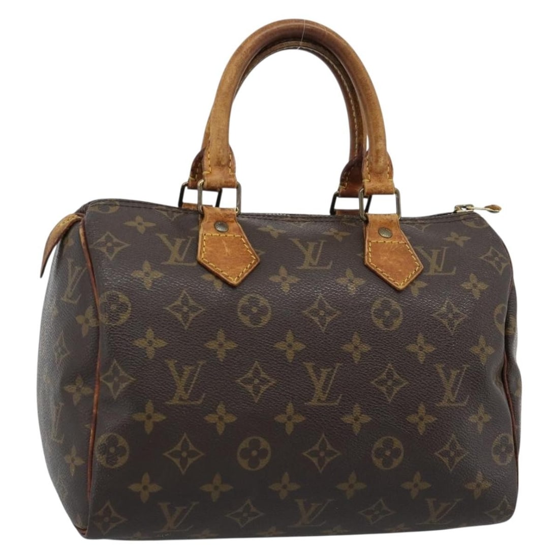 Louis Vuitton M41528 Speedy 25 Monogram Canvas Handbag: Louis Vuitton M41528 Speedy 25 Monogram Canvas Handbag Louis Vuitton Speedy 25 handbag in Monogram canvas, model M41528, made in France. This women's handbag is offered without the original box or dus