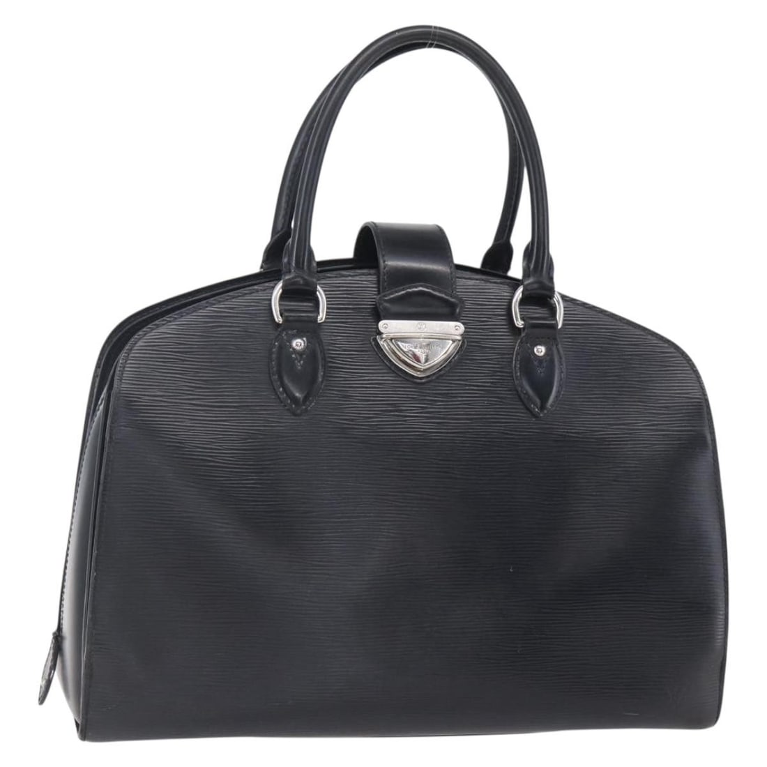 Black Epi Leather Handbag Louis Vuitton Pont Neuf PM M59072: Black Epi Leather Handbag Louis Vuitton Pont Neuf PM M59072 Louis Vuitton Pont Neuf PM hand bag in black Epi leather, made in France. This women's bag measures approximately 38 cm W x 29 cm H x 14 cm 