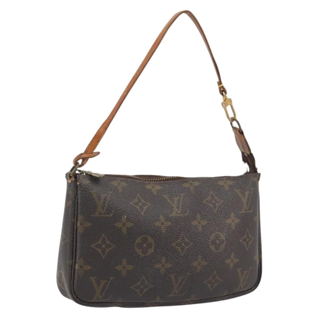 Louis Vuitton M51980 Monogram Canvas Pochette Accessoires Pouch: Louis Vuitton M51980 Monogram Canvas Pochette Accessoires Pouch Louis Vuitton Monogram Pochette Accessoires pouch in monogram canvas, made in France. This women's pouch is offered as the item only, wi