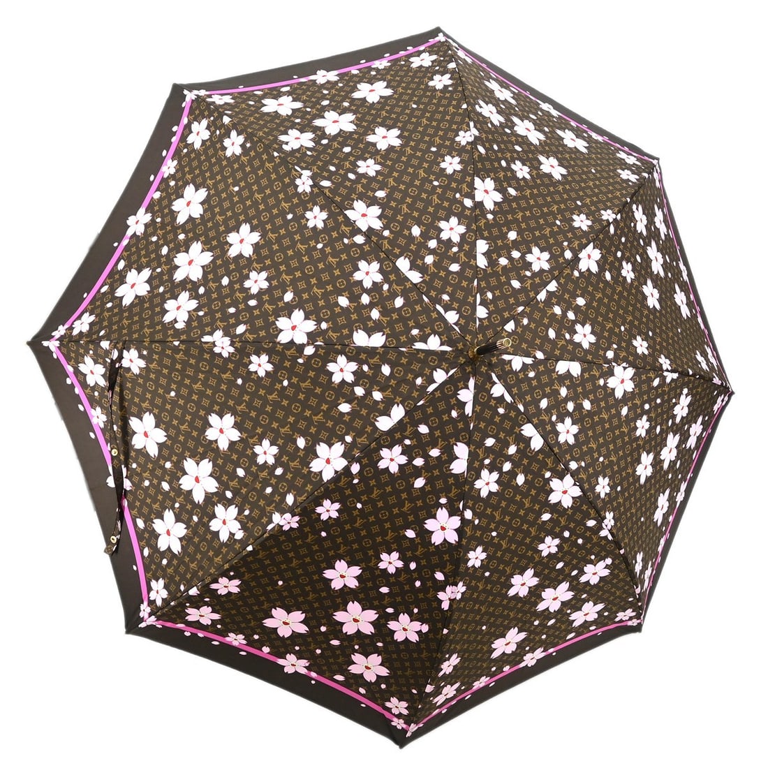Louis Vuitton M92030 Monogram Cherry Blossom Umbrella Brown (1 of 7)