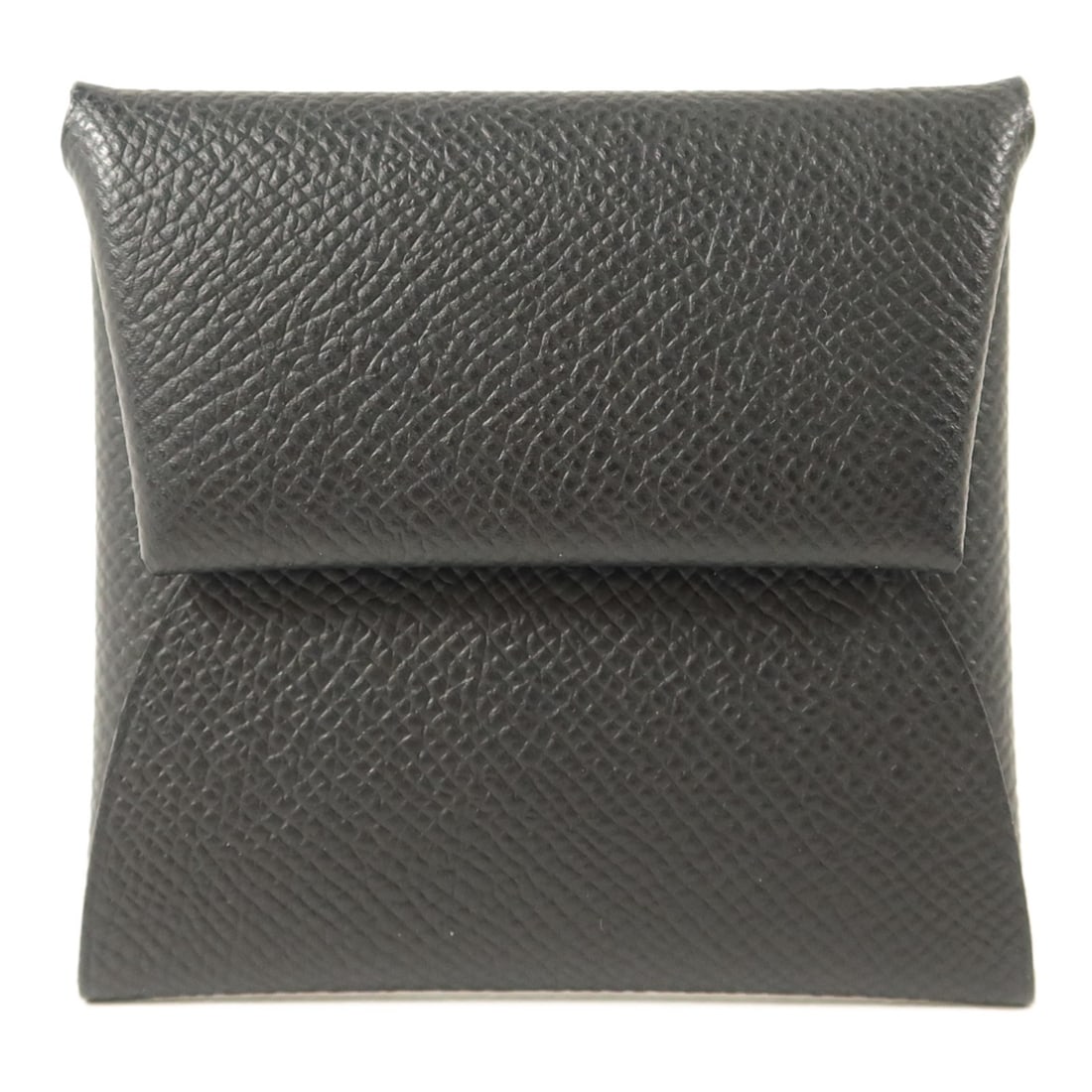 Hermes Bastia Epsom Calfskin Coin Purse Black PHW (1 of 14)