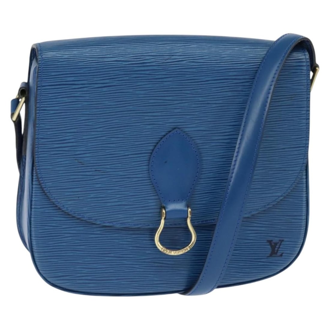 Louis Vuitton M52195 Saint Cloud GM Epi Shoulder Bag Toledo Blue: Louis Vuitton M52195 Saint Cloud GM Epi Shoulder Bag Toledo Blue Louis Vuitton Epi Saint Cloud GM shoulder bag in Toledo Blue with Epi leather construction. Made in France, this bag features a shoulde