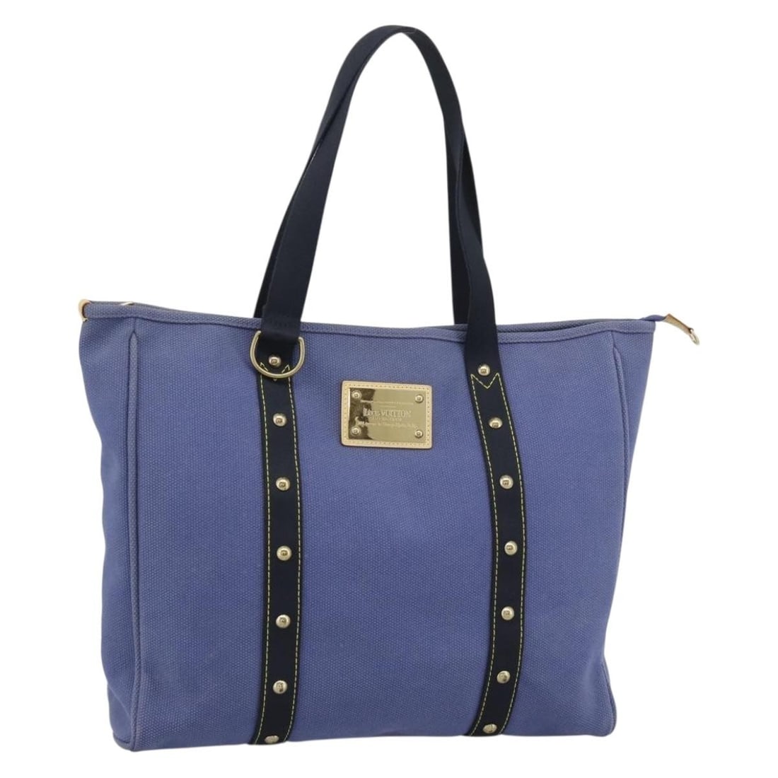 Louis Vuitton M40084 Antigua Cabas GM Purple Canvas Tote: Louis Vuitton M40084 Antigua Cabas GM Purple Canvas Tote Louis Vuitton Antigua Cabas GM tote bag in purple canvas. This women's tote is made in France and shows heavy use, including an out-of-shape ex