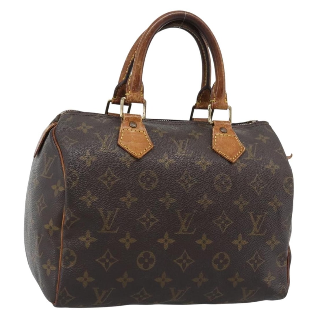 Louis Vuitton M41528 Speedy 25 Monogram Canvas Handbag France: Louis Vuitton M41528 Speedy 25 Monogram Canvas Handbag France Louis Vuitton Speedy 25 handbag in Monogram canvas, model M41528, made in France. This women's handbag is offered in heavily used conditio