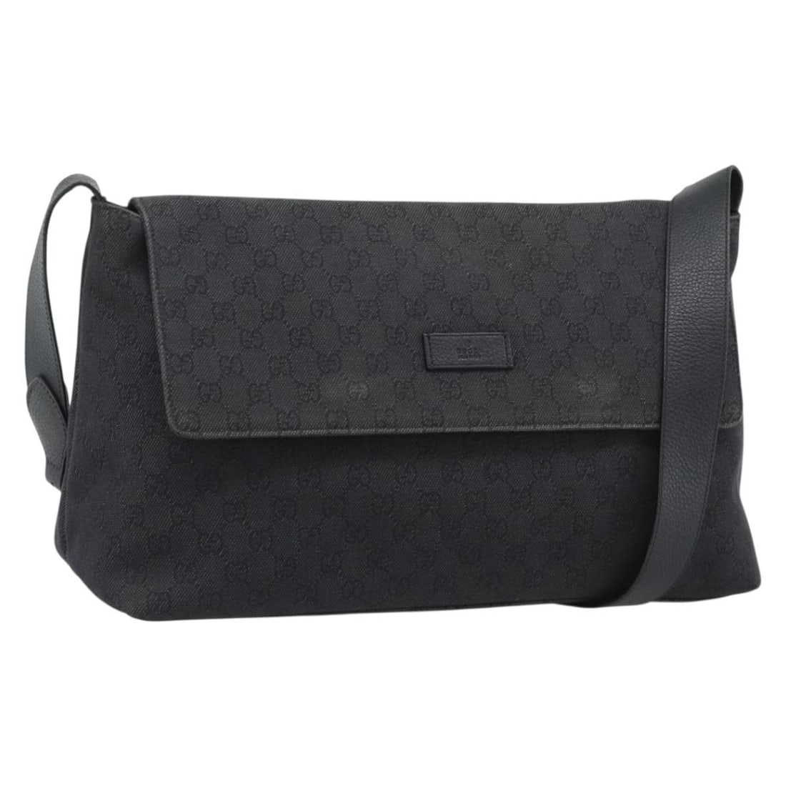 Gucci 272350 GG Canvas Womens Shoulder Bag Black Silver: Gucci 272350 GG Canvas Womens Shoulder Bag Black Silver Authentic Gucci shoulder bag in black and silver GG canvas, made in Italy. This women's bag includes an adjustable shoulder strap and is offered