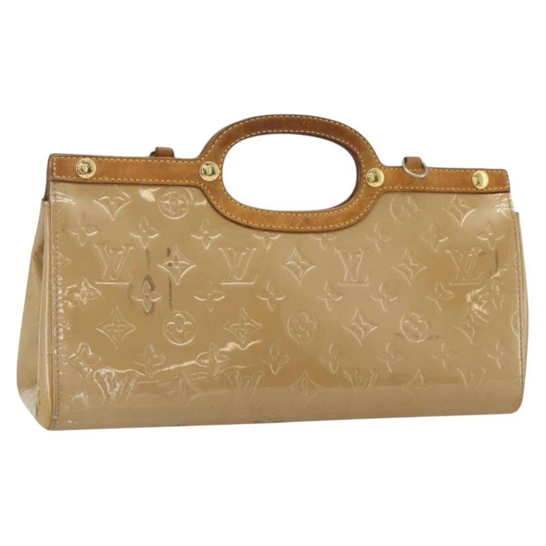 Louis Vuitton Roxbury Drive Monogram Vernis Noisette Handbag: Louis Vuitton Roxbury Drive Monogram Vernis Noisette Handbag This Louis Vuitton Monogram Vernis Roxbury Drive Bag in Noisette is crafted from patent leather and features a compact and elegant design. 