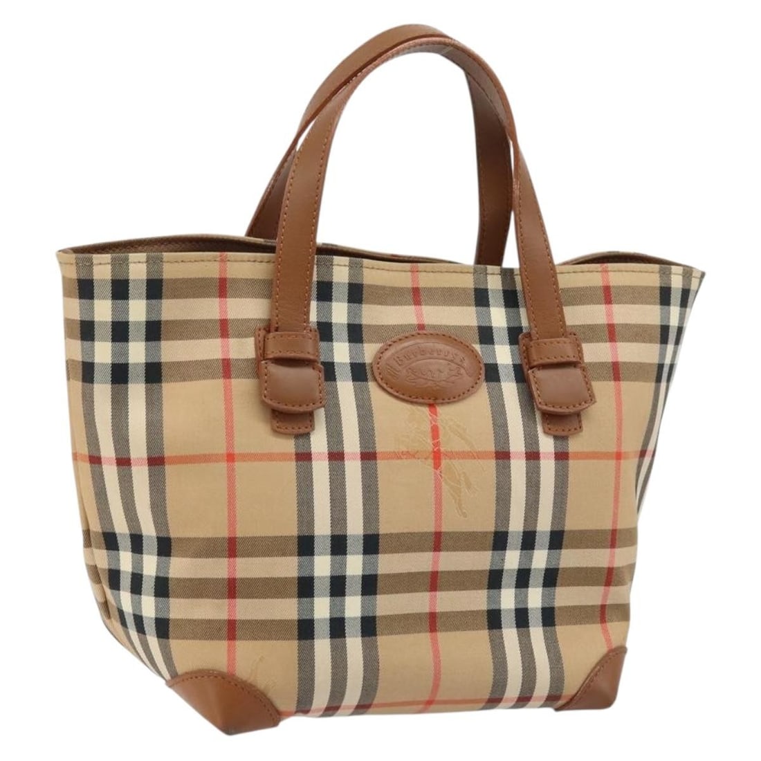 Burberrys Nova Check Canvas Women's Beige Gold Top Handle Bag: Burberrys Nova Check Canvas Women's Beige Gold Top Handle Bag This Burberrys Nova Check hand bag features a classic beige and gold canvas exterior, crafted in Italy. The bag is designed for women and 