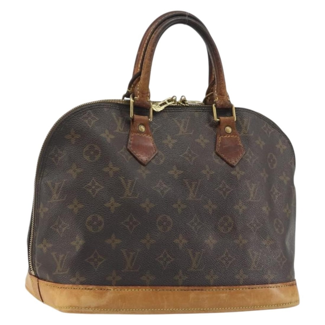 Louis Vuitton Alma Monogram Canvas Hand Bag M51130 France: Louis Vuitton Alma Monogram Canvas Hand Bag M51130 France A Louis Vuitton Alma hand bag in Monogram Canvas with the classic Monogram color/pattern. Made in France, this item is identified by product n